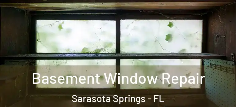 Basement Window Repair Sarasota Springs - FL