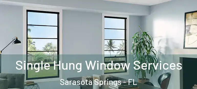 Single Hung Window Services Sarasota Springs - FL