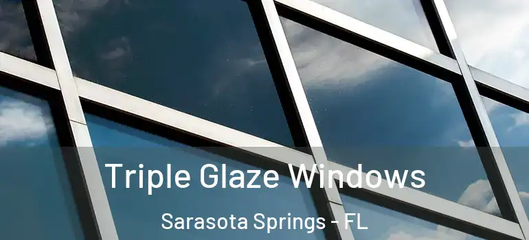 Triple Glaze Windows Sarasota Springs - FL