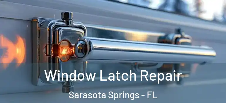 Window Latch Repair Sarasota Springs - FL