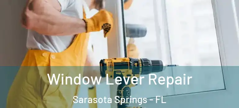 Window Lever Repair Sarasota Springs - FL