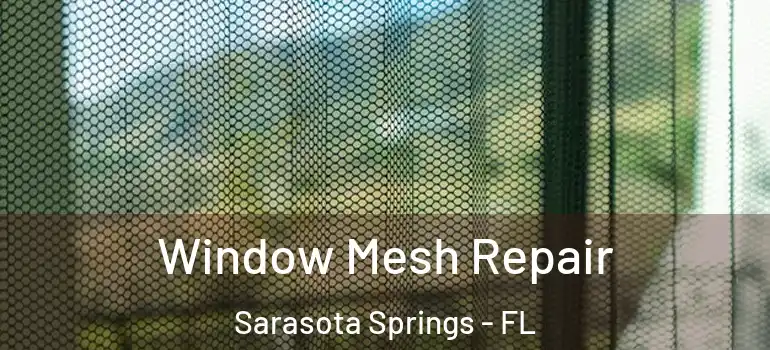 Window Mesh Repair Sarasota Springs - FL